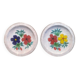 2 plates signed Le Brescon Vallauris