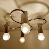 Vintage Space Age Ceiling Light, Chrome