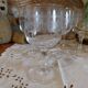 Crystal footed glasses from Arques, Matignon model.