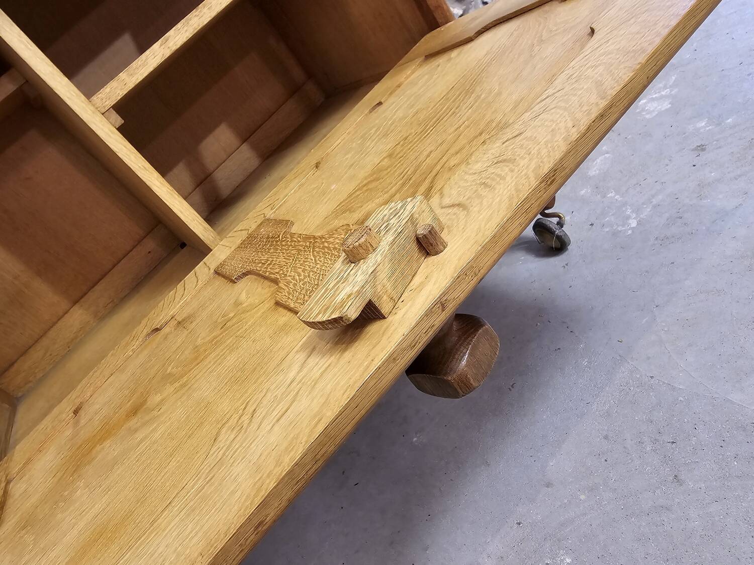 Small sideboard on wheels Guillerme and Chambron