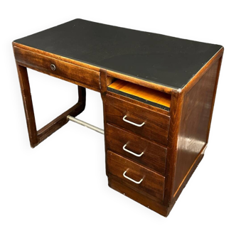 Bureau vintage plateau noir