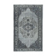 Hand-knotted rustic anatolian 1980s 160 cm x 258 cm grey carpet
