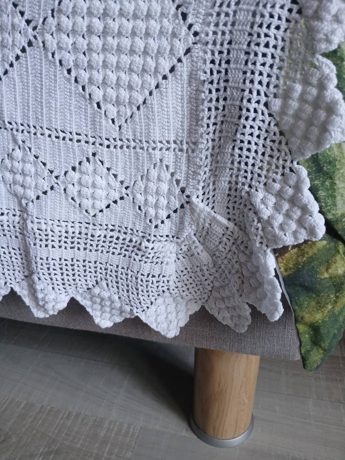 2 antique crochet bedspreads