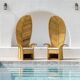 Rattan armchair