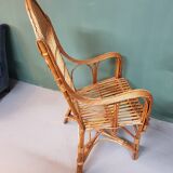 Old  Dutch Braided Wicker/Rattan Armchair.