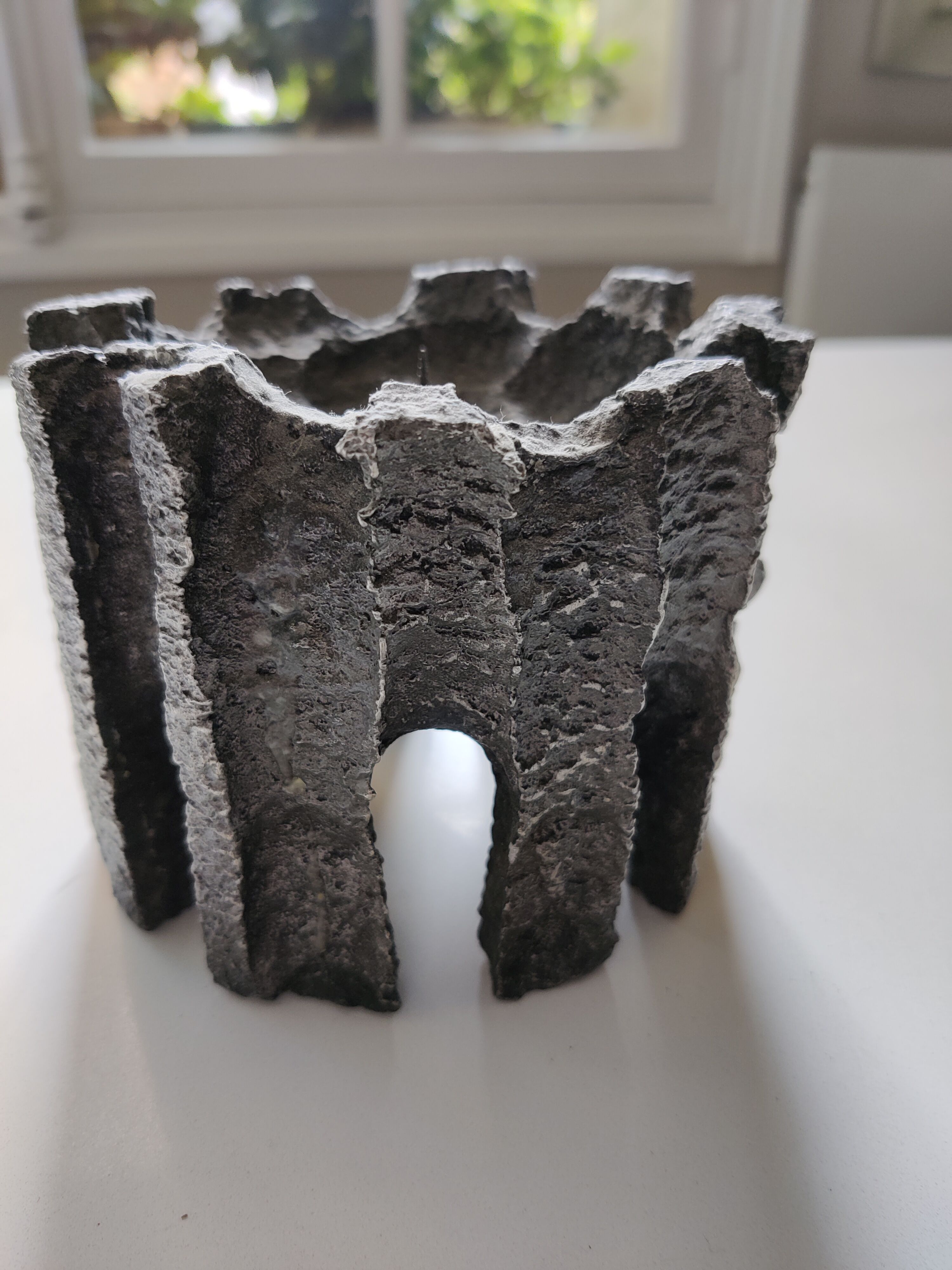 Candle holder stings modern brutalist candle