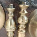 18th century disc candlesticks