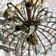 Magnificent Cascade Chandelier in Brass & Crystal Glass 1970s Vintage
