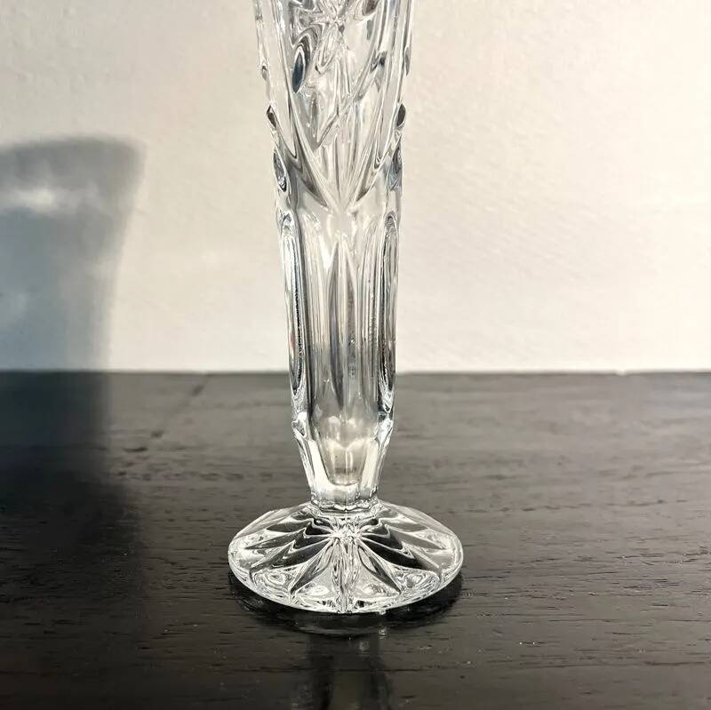 Soliflore en cristal taillé