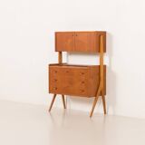 Danish teak secretire with hidden vanity attr. to Poul Volther, 1960s