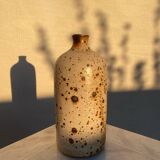 Vintage speckled stoneware vase