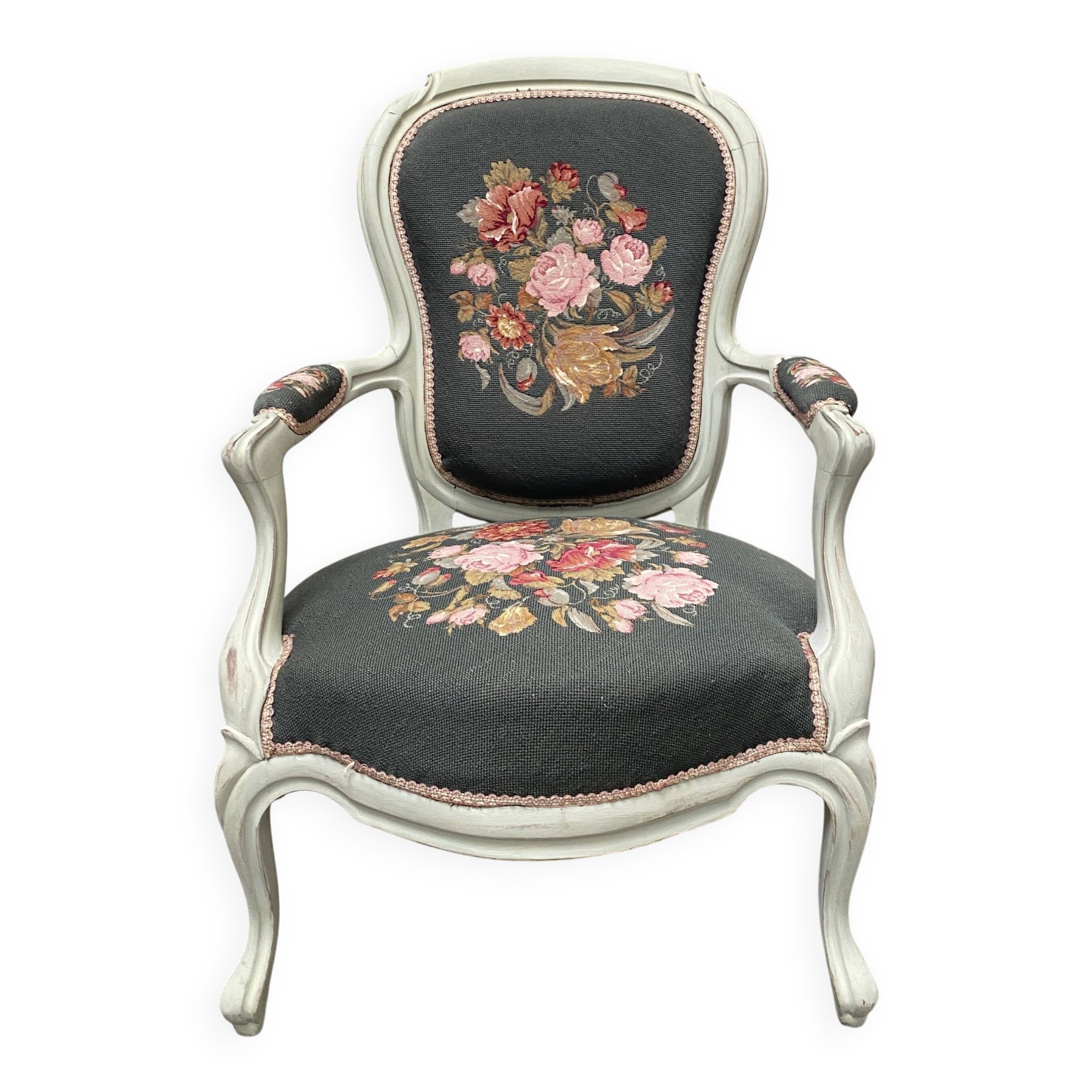 Fauteuil Louis XV rénové