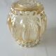 Yellow molded glass globe