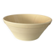 French Vintage Ribbed Ceramic Salad Bowl | Ivory Cream | Digoin Sarreguemin