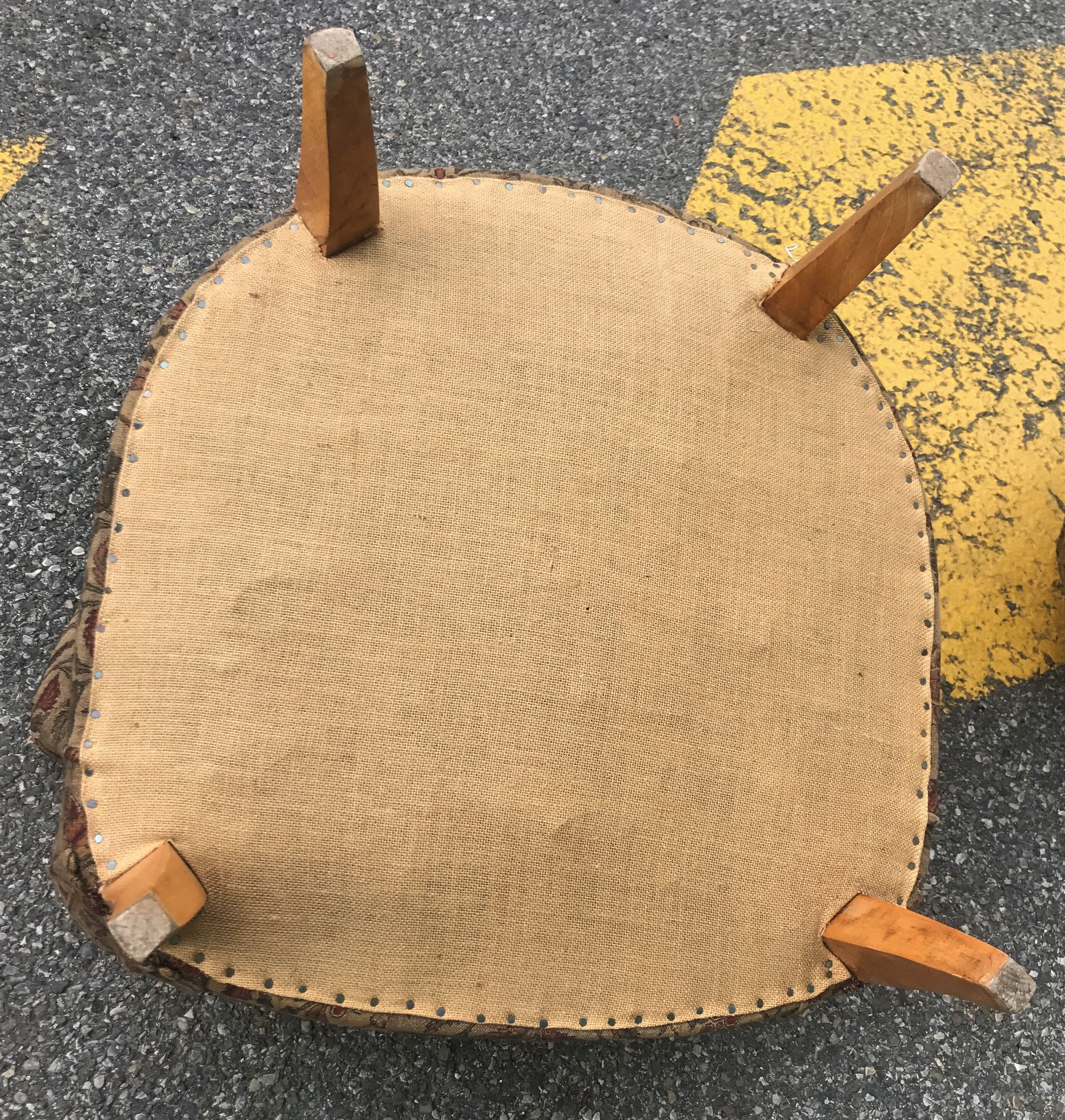 Pair of Art Deco toad armchairs