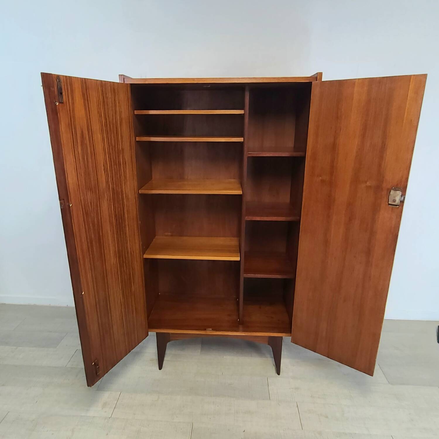 Vintage 1960s Scandinavian teak bookcase cabinet
