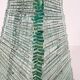 Sculptural pyramid table lamp, glass, France, 1970s.