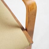 Fauteuil en chêne et tissu par Fritz Hansen