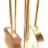 Solid brass fireplace servant 4 accessories
