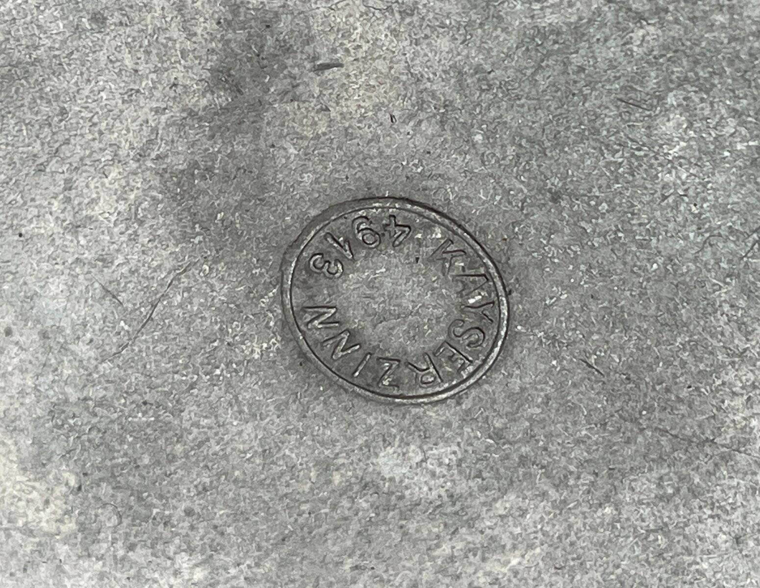 Art Deco Bowl in Tin 4913 by Kayser Zinn