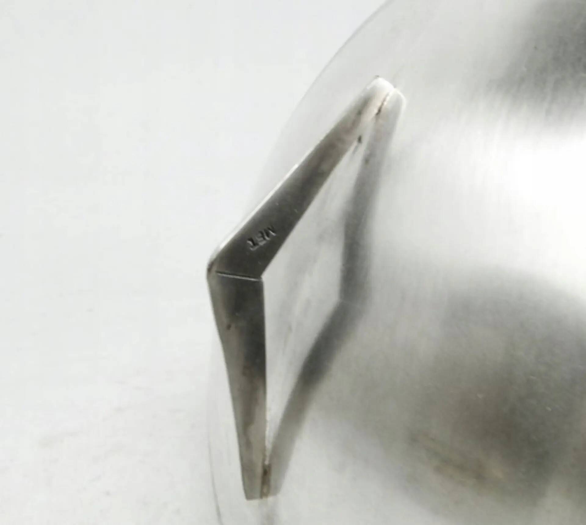 Space age sugar bowl, silver-plated brass, Poland, 1960s