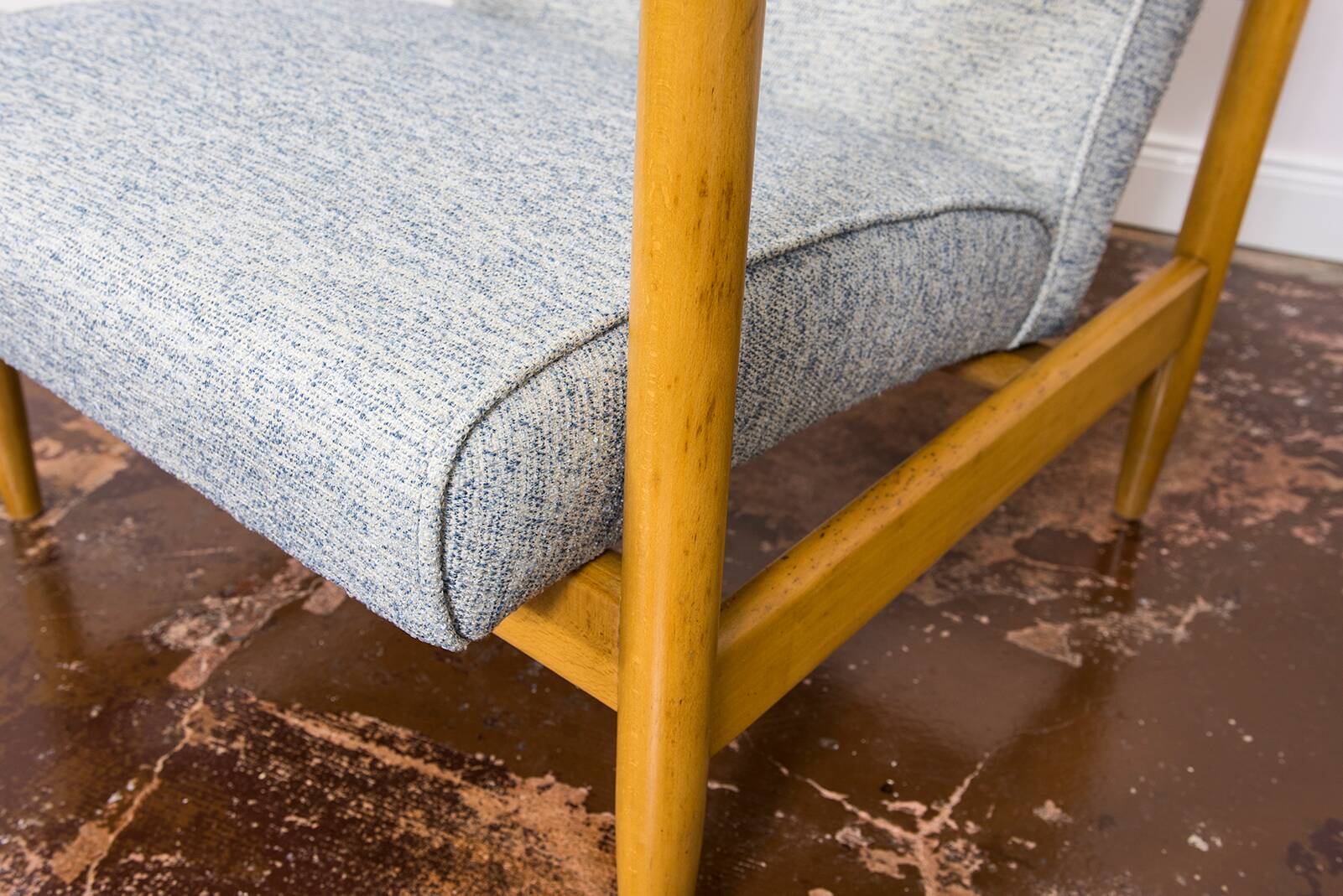 Vintage Armchairs Gfm 142 By Edmund Homa, Gfm, Poland, 1960’s, Set Of 2