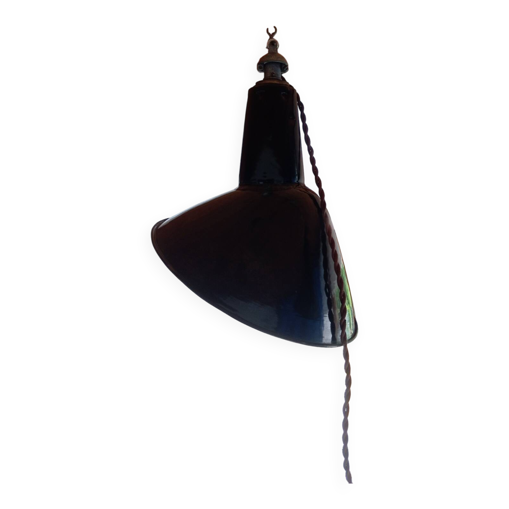 Lampes tôle émaillée Asymétrique