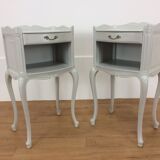 Louis XV-style bedside pair