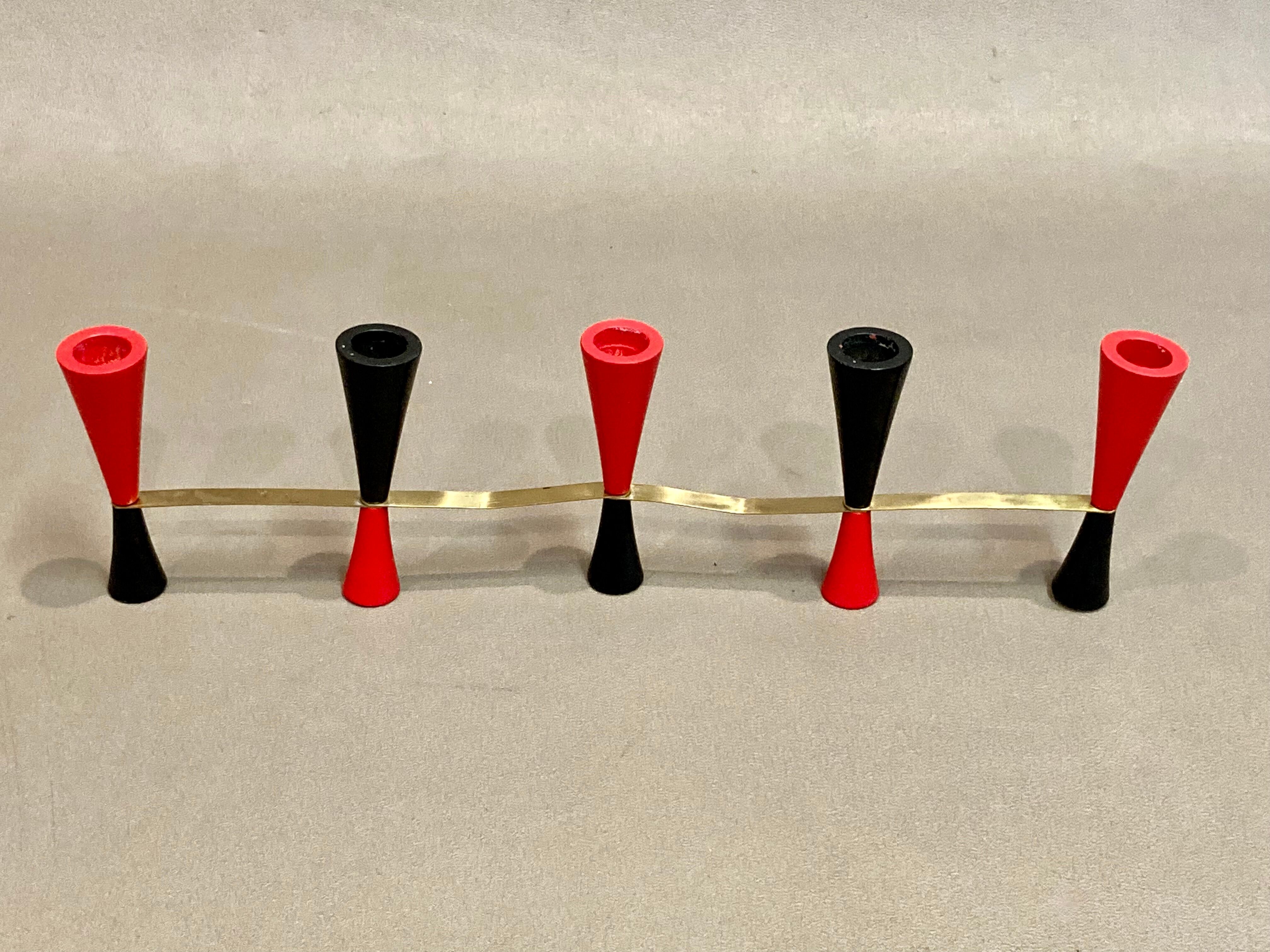 Scandinavian design candle holder 1950