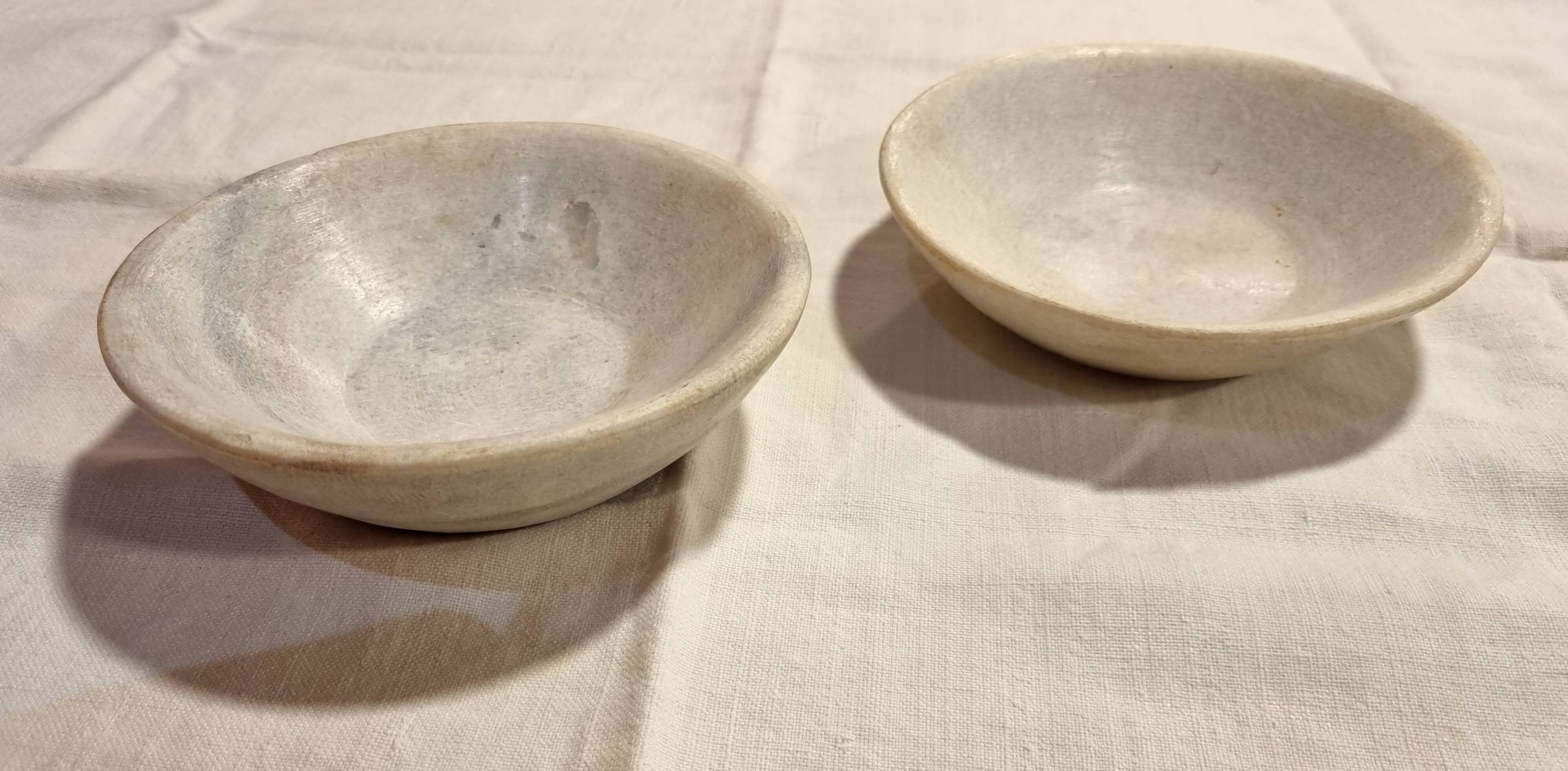Duo of marble cups
