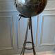 Atypical industrial furniture riveted sphere