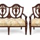 Set of carved wooden armchairs - Classic style - Chiniot, Pakistan