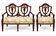 Set of carved wooden armchairs - Classic style - Chiniot, Pakistan