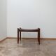 Tabouret en cuir du milieu du siècle