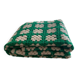 Plaid 70's bedspread