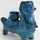 Aldo Londi for Bitossi Rimini Blu Ceramic Plant Centaur Sculpture, Italy, 1