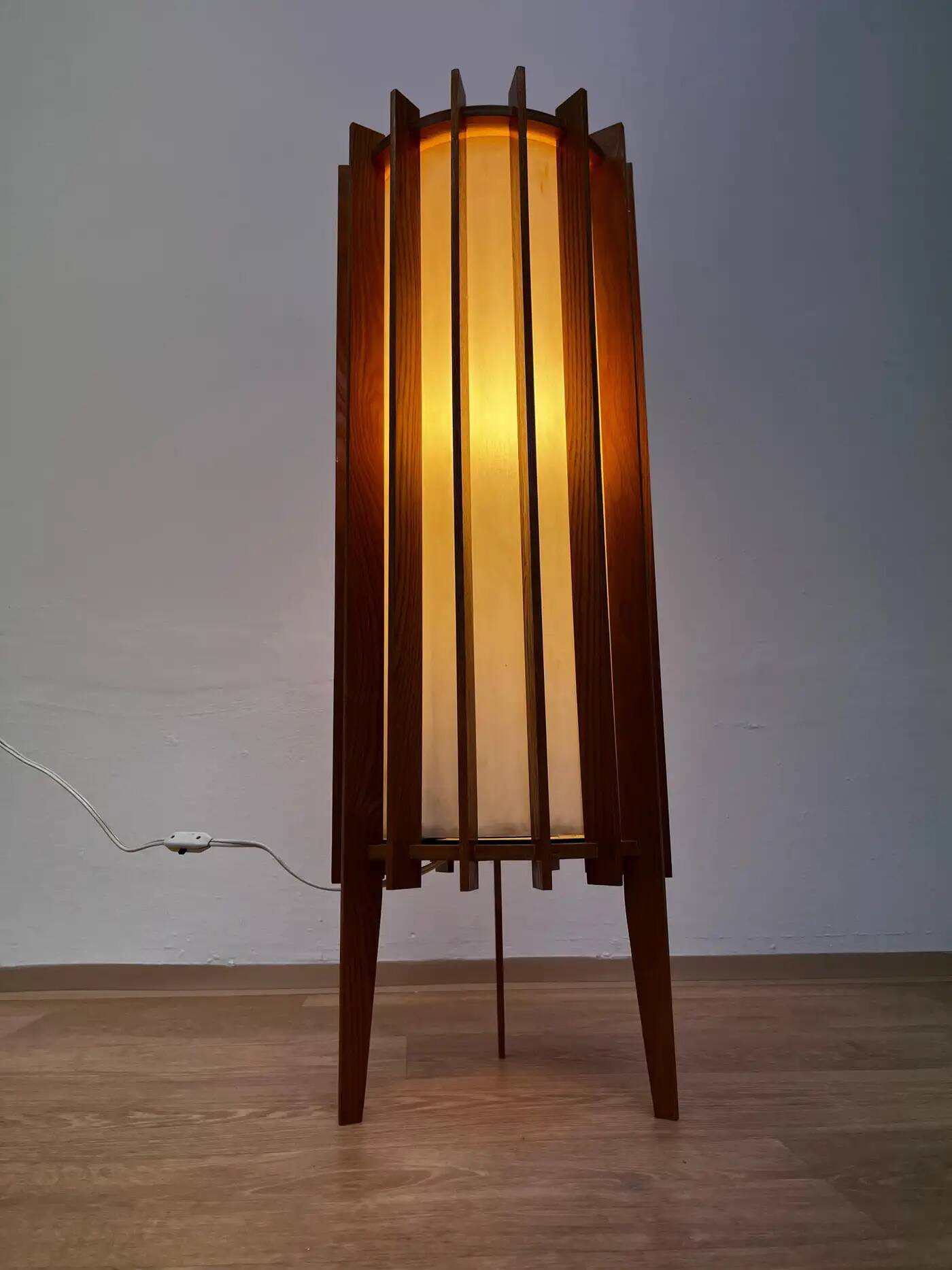 Midcentury Space Age floor lamp "Rocket" by Pokrok Zilina, 1960s