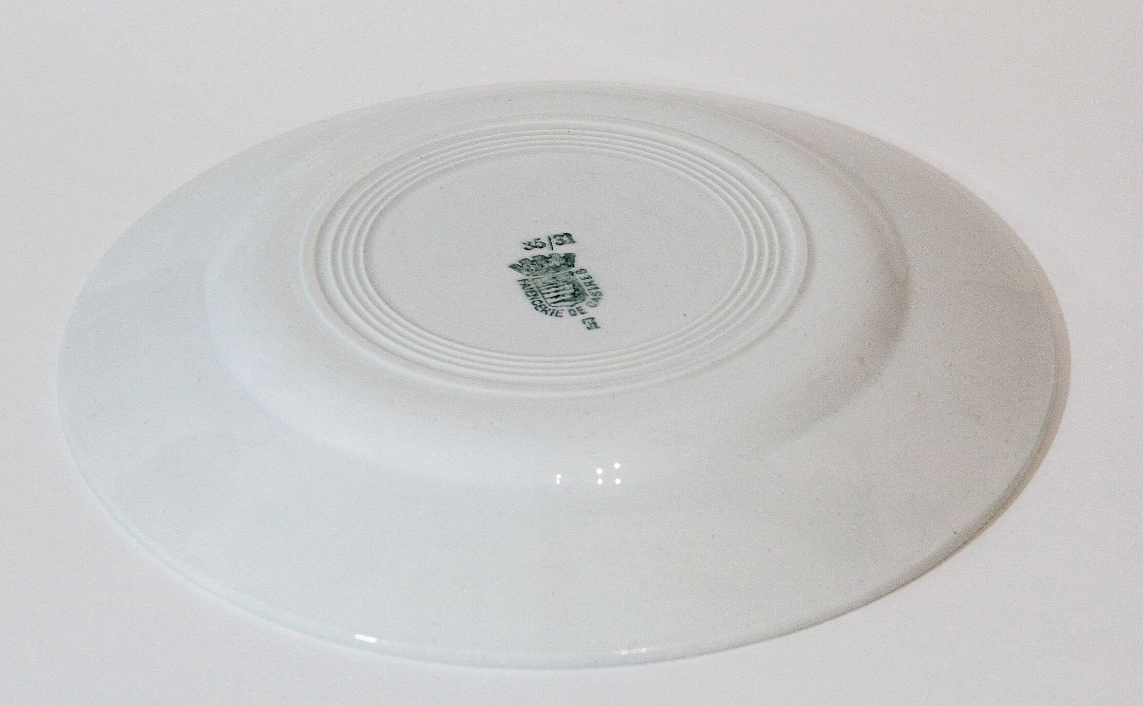 Lot de 4 assiettes faïencerie de Castres
