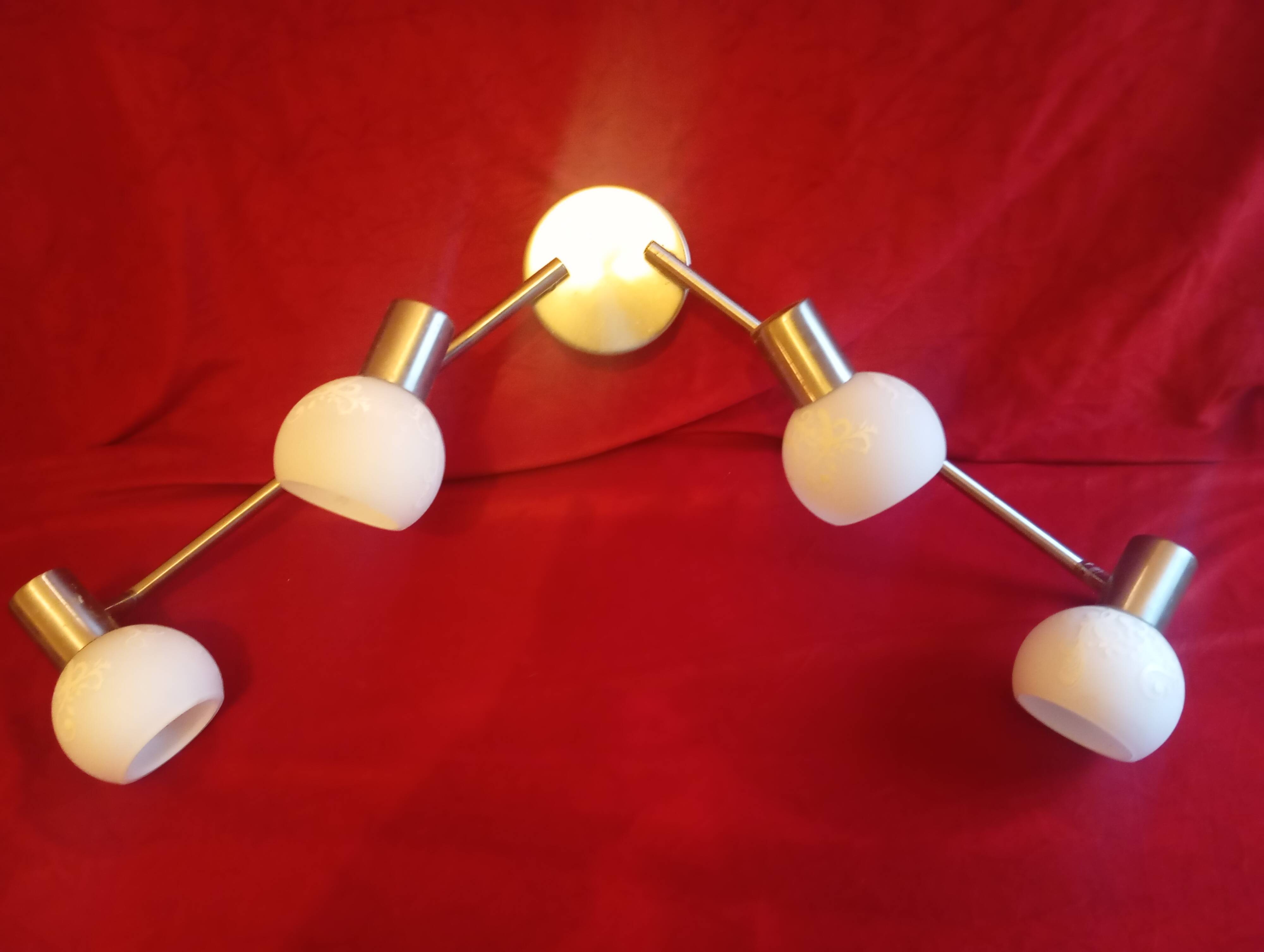 Plafonnier orientable 4 lampes vintage