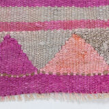 Pale pink vintage runner rug 300x86cm