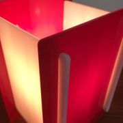 Lampes de table acryliques du milieu du siecle, ensemble de 2