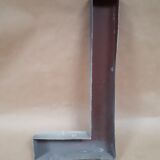 sign letter L metal zinc vintage 1950 1960