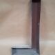 sign letter L metal zinc vintage 1950 1960