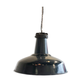 Enamelled industrial lamp and cast iron