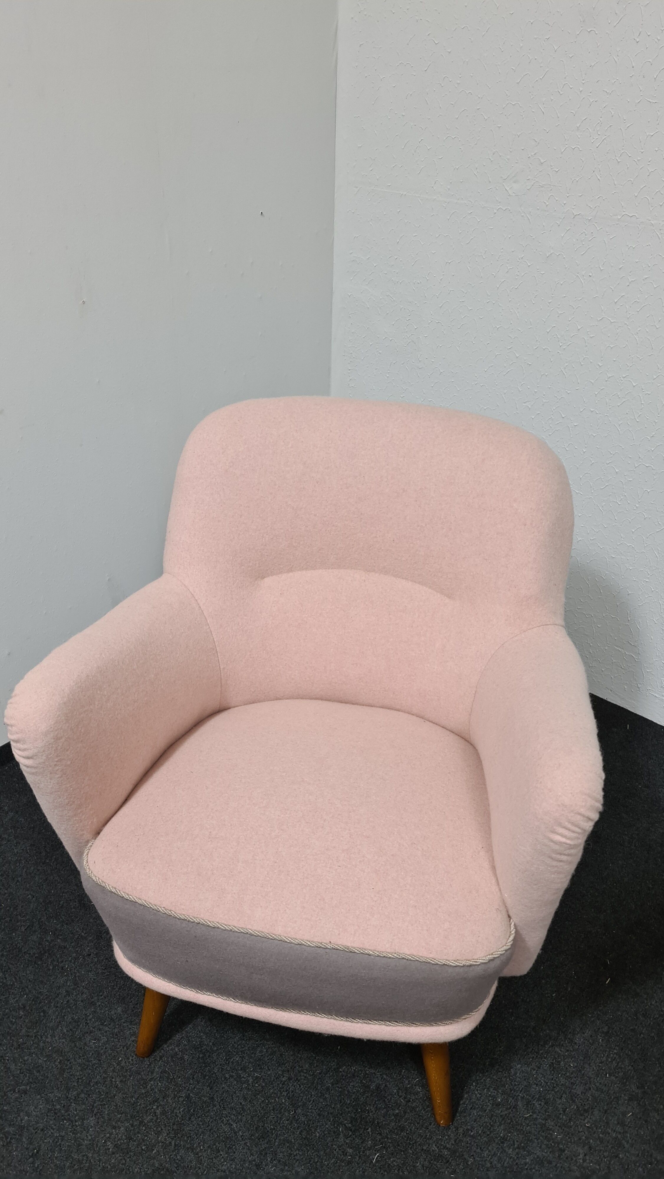 One vintage 50s lounge chair by bergmann gestelle