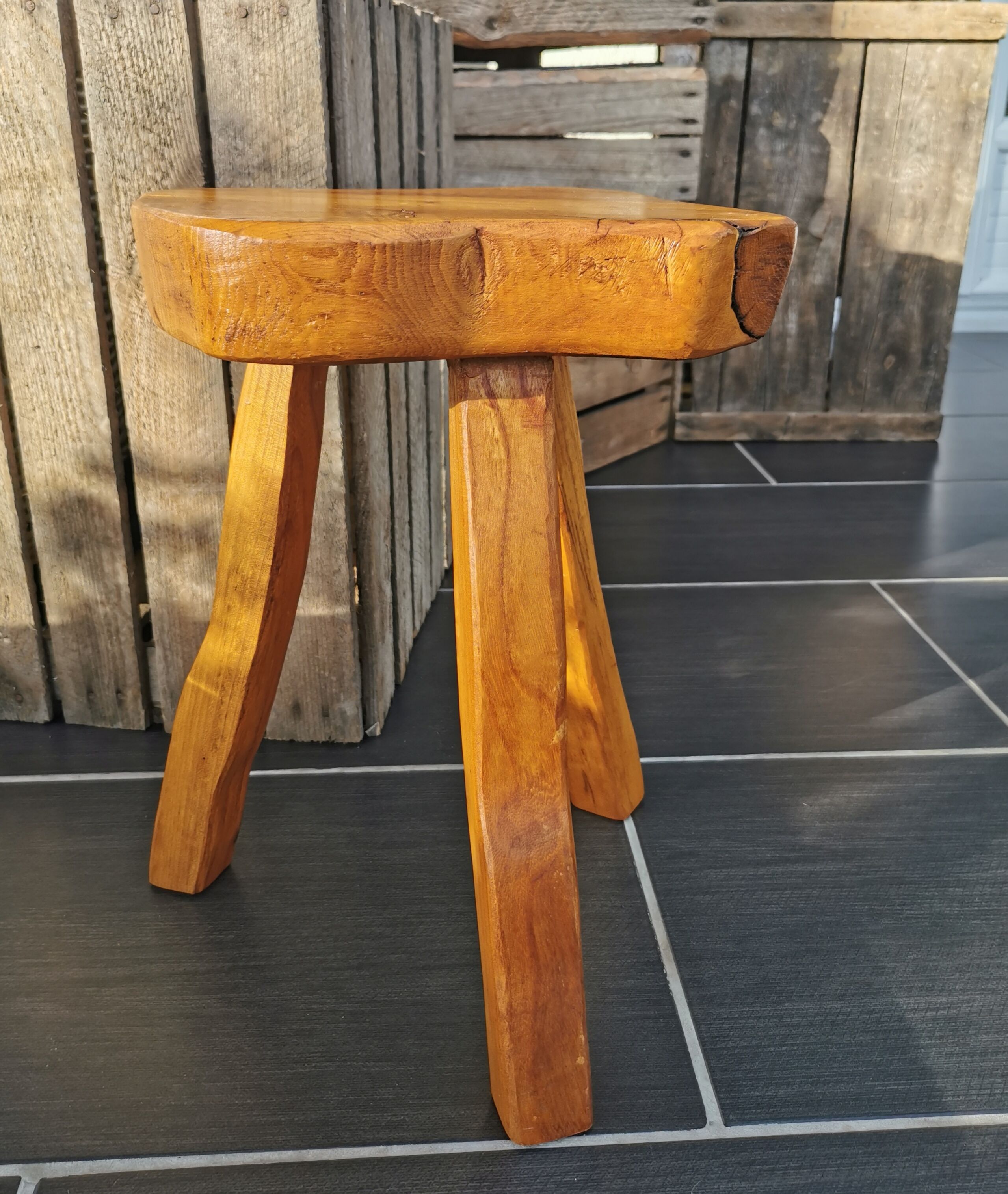 Brutalist tripod stool
