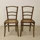Pair of bistro chairs with canework. Ref Brunelle