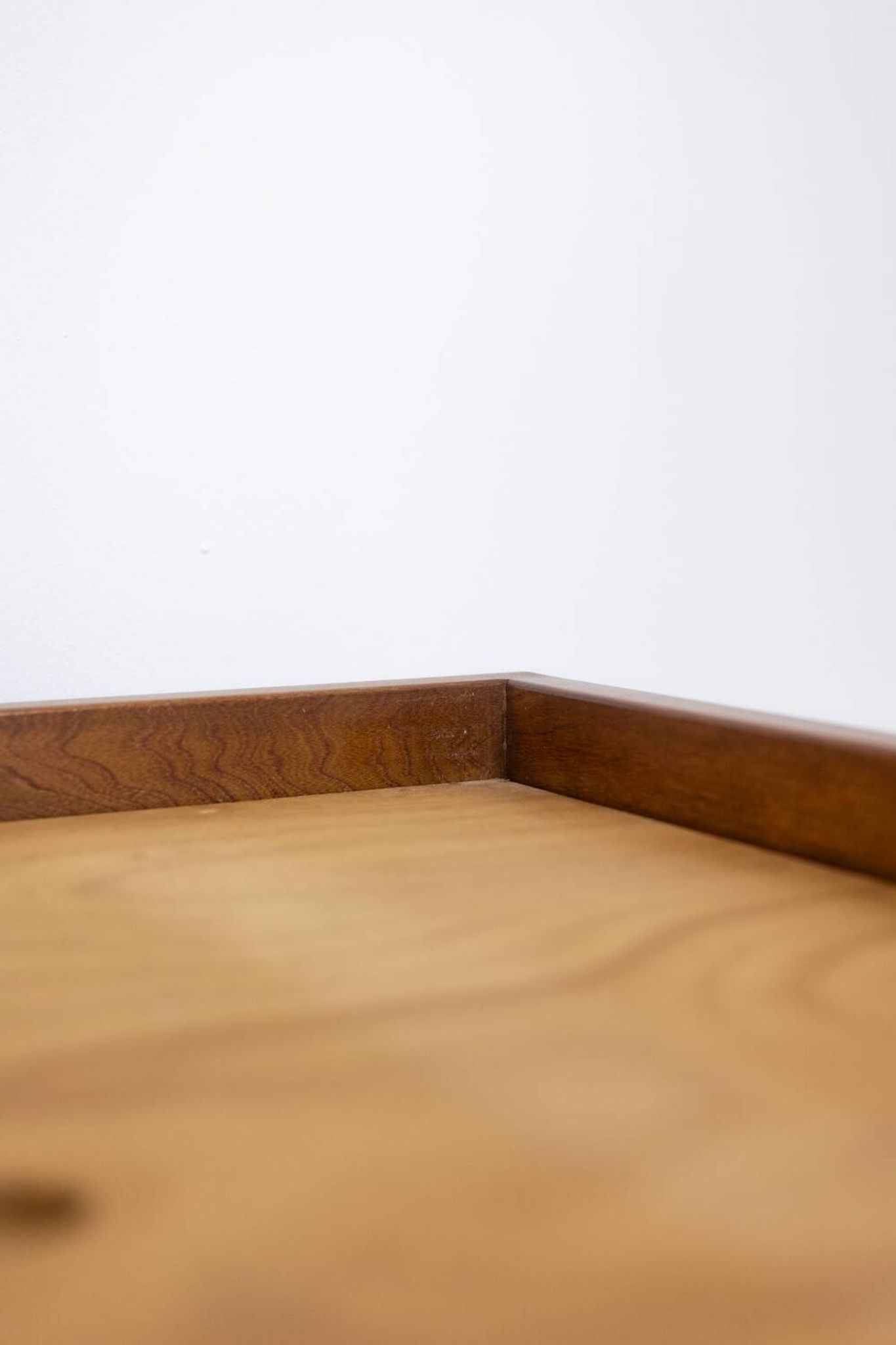 Pierre Chapo. “Godot” model blond oak bed. 1960s.