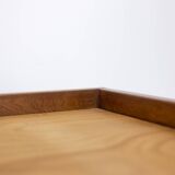 Pierre Chapo. “Godot” model blond oak bed. 1960s.