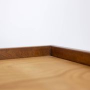 Pierre Chapo. “Godot” model blond oak bed. 1960s.